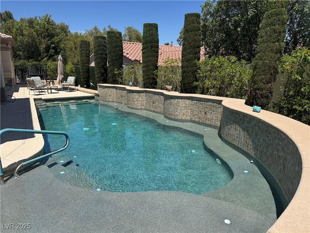 4208 Agosta Luna Pl, Las Vegas, NV 89135 - swimming pool featuring a patio area