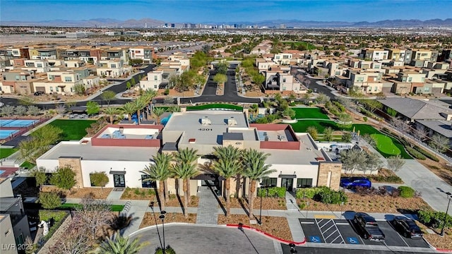 10985 Limeslice Ave Unit 2, Las Vegas, NV 89135 - aerial perspective of suburban area featuring a mountainous background
