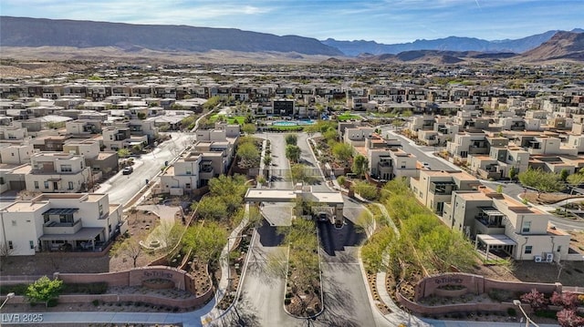 10985 Limeslice Ave Unit 2, Las Vegas, NV 89135 - aerial view of property's location with nearby suburban area and a mountain backdrop