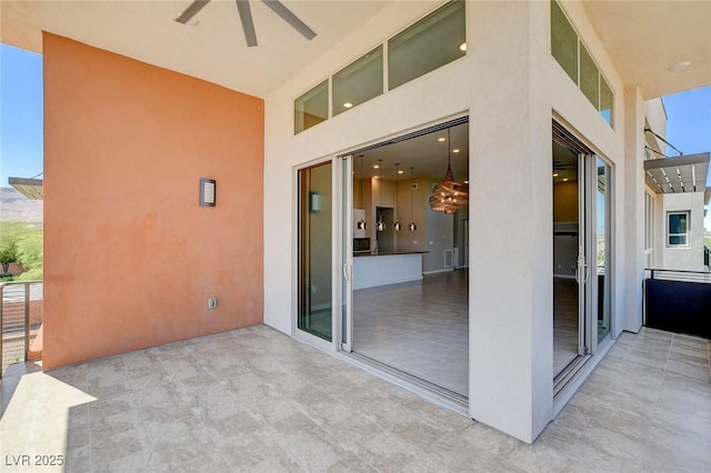 10985 Limeslice Ave Unit 2, Las Vegas, NV 89135 - view of patio with a ceiling fan