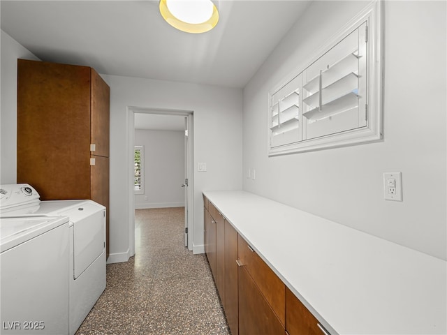 3212 Silver Saddle St, Las Vegas, NV 89169 - washroom with washer and dryer, cabinet space, and baseboards