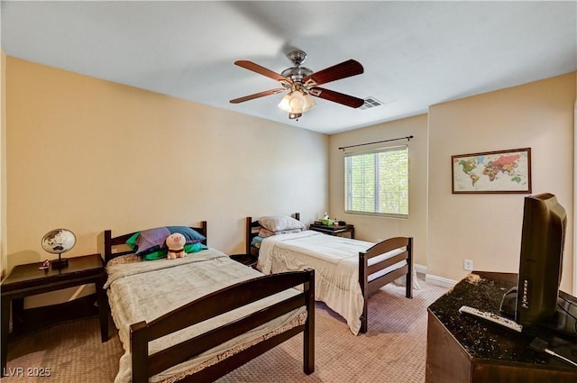 9370 Corkfish St, Las Vegas, NV 89178 - bedroom with carpet flooring, ceiling fan, and baseboards