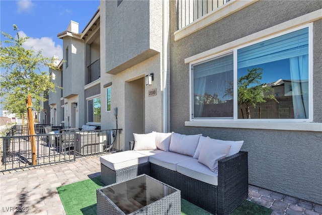 2598 Polar White Ave, North Las Vegas, NV 89086 - view of patio / terrace with an outdoor hangout area