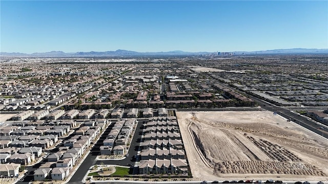 2598 Polar White Ave, North Las Vegas, NV 89086 - aerial view of residential area featuring mountains