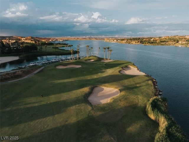 20 Via Paradiso St, Henderson, NV 89011 - aerial view of a large body of water and a golf course