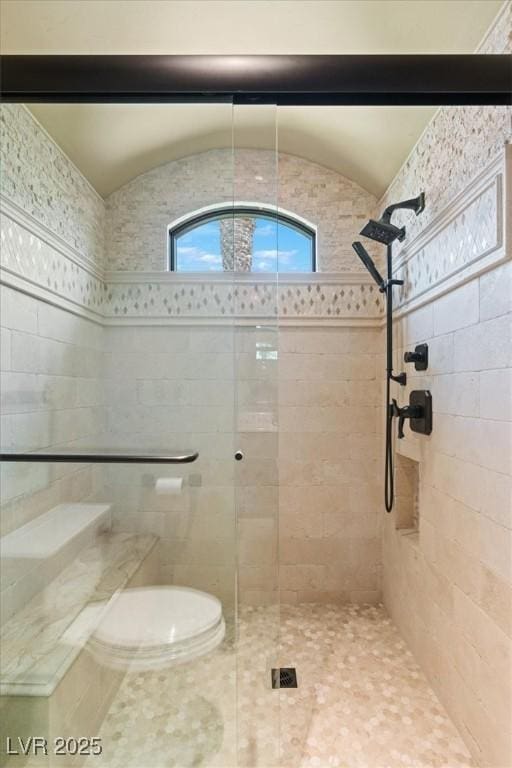 20 Via Paradiso St, Henderson, NV 89011 - full bathroom featuring a tile shower and toilet