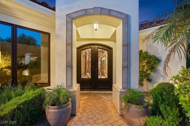 20 Via Paradiso St, Henderson, NV 89011 - entrance to property with french doors and stucco siding