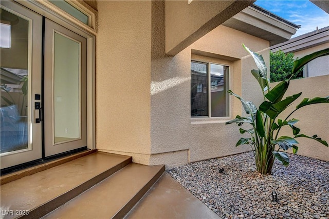 9921 Mirada Dr, Las Vegas, NV 89144 - entrance to property with stucco siding