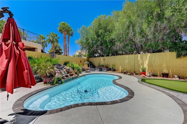 1028 Dodger Blue Ave, Las Vegas, NV 89123 - view of pool with a fenced backyard and a patio