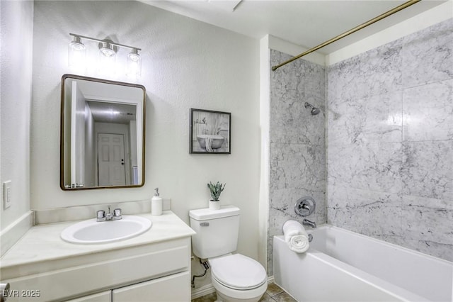 1012 Winwood St, Las Vegas, NV 89108 - full bath with vanity, toilet, bathing tub / shower combination, and tile patterned flooring