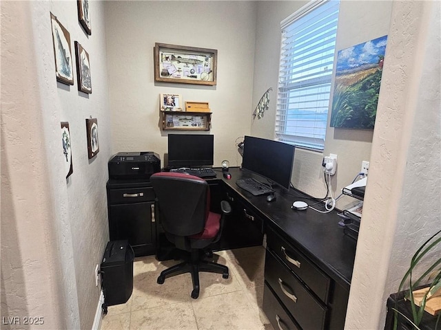 4242 Helena Hideaway Ct, Las Vegas, NV 89129 - office area with a textured wall