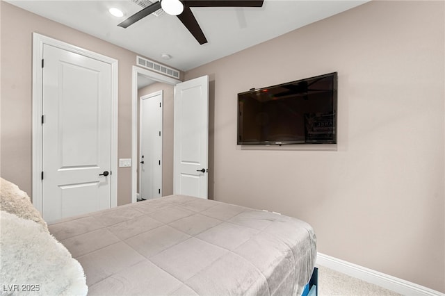 12430 Foxtail Run Ave, Las Vegas, NV 89138 - carpeted bedroom featuring baseboards and a ceiling fan
