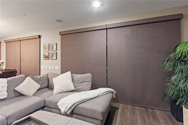 12430 Foxtail Run Ave, Las Vegas, NV 89138 - living room with wood finished floors