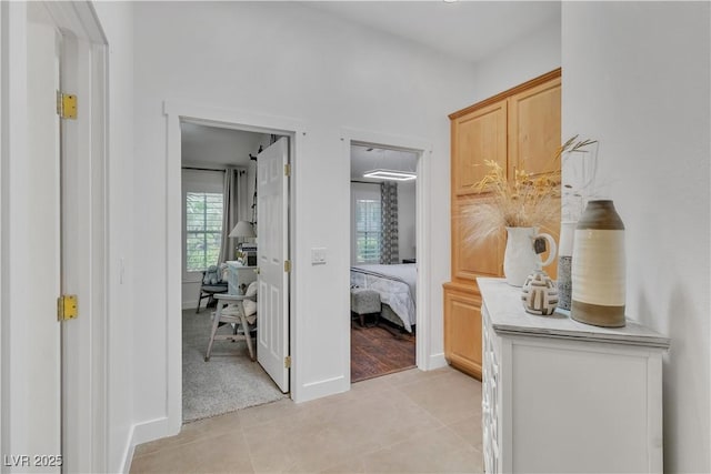 4196 Balmoral Castle Ct, Las Vegas, NV 89141 - hall with light tile patterned floors and baseboards
