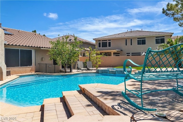 4196 Balmoral Castle Ct, Las Vegas, NV 89141 - view of pool featuring a pool with connected hot tub