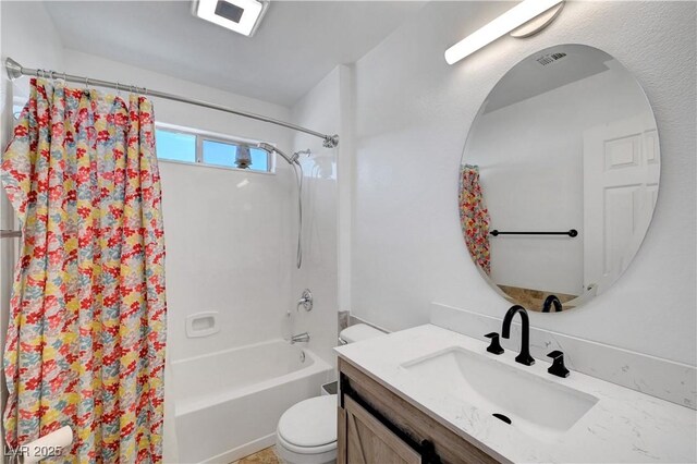 8333 Valley Stream Ave, Las Vegas, NV 89131 - bathroom with shower / bath combo, toilet, and vanity
