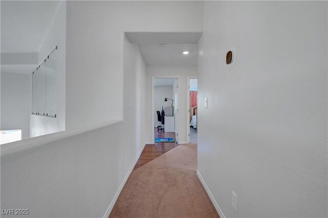 8333 Valley Stream Ave, Las Vegas, NV 89131 - corridor with carpet, recessed lighting, and baseboards
