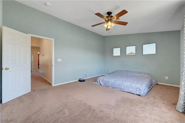 8333 Valley Stream Ave, Las Vegas, NV 89131 - bedroom with carpet flooring, baseboards, and ceiling fan