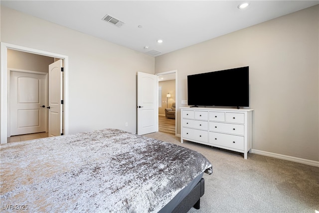 171 Palm Fox Ct, Henderson, NV 89011 - bedroom with recessed lighting, light carpet, and baseboards