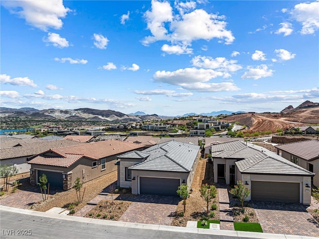 171 Palm Fox Ct, Henderson, NV 89011 - view of front facade with an attached garage, a residential view, and a tile roof