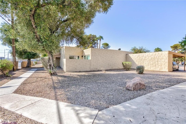 45 N Lamb Blvd, Las Vegas, NV 89110 - view of front of house with stucco siding