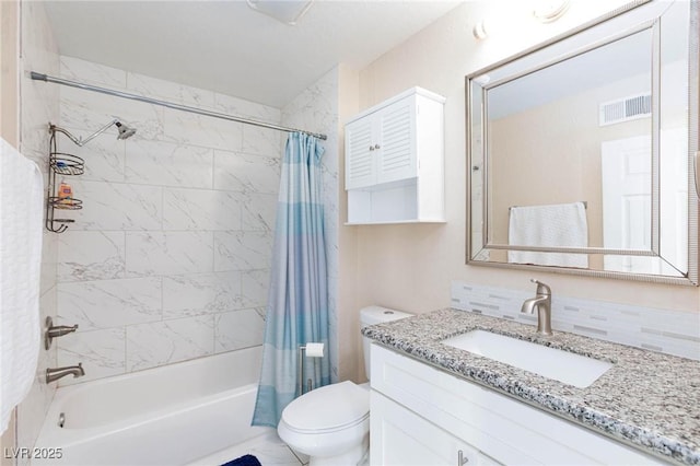 45 N Lamb Blvd, Las Vegas, NV 89110 - full bathroom with toilet, shower / bathtub combination with curtain, and vanity