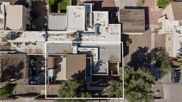 45 N Lamb Blvd, Las Vegas, NV 89110 - aerial perspective of suburban area with property parcel outlined