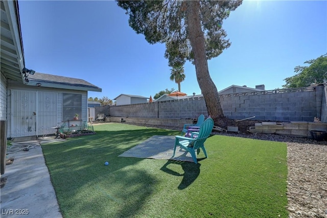 4445 Peterson Dr, Las Vegas, NV 89103 - view of yard with a patio area