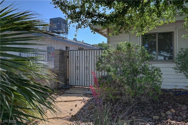 4445 Peterson Dr, Las Vegas, NV 89103 - gate featuring central air condition unit