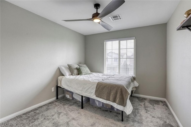 7061 Tilligerry St, North Las Vegas, NV 89084 - carpeted bedroom featuring baseboards and ceiling fan