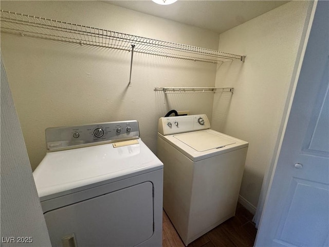 1505 Frank Aved St Unit 101, Las Vegas, NV 89110 - laundry room with washer and clothes dryer and dark wood finished floors