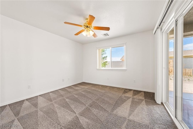 654 Mazelle Ln, Pahrump, NV 89060 - carpeted empty room with ceiling fan and baseboards