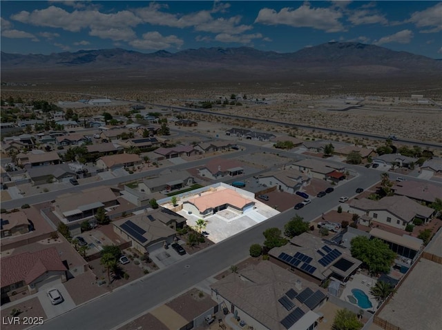 654 Mazelle Ln, Pahrump, NV 89060 - aerial view of property's location with mountains and nearby suburban area