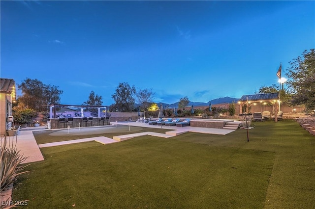 10319 Larkmead Ave, Las Vegas, NV 89149 - view of grassy yard featuring a putting green