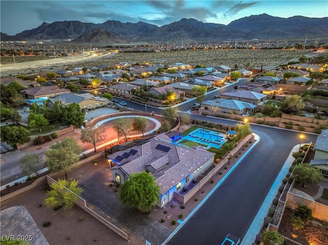 10319 Larkmead Ave, Las Vegas, NV 89149 - aerial perspective of suburban area with a mountainous background