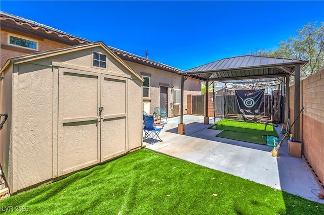 10319 Larkmead Ave, Las Vegas, NV 89149 - view of patio / terrace with a gazebo