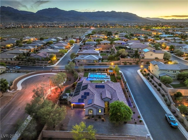 10319 Larkmead Ave, Las Vegas, NV 89149 - aerial view of residential area featuring mountains