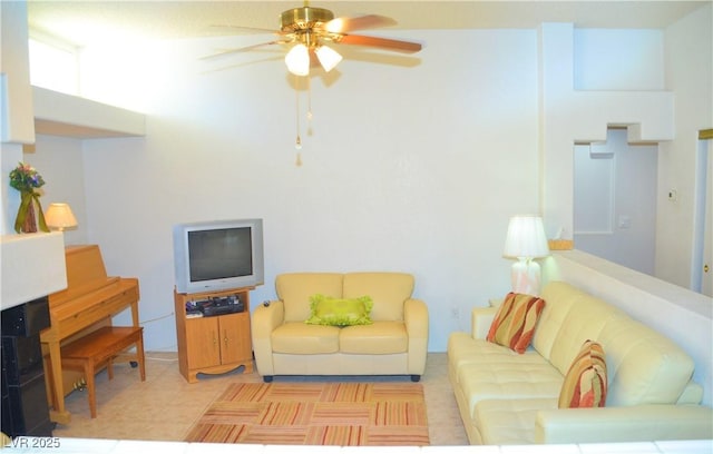 3519 W Red Coach Ave, North Las Vegas, NV 89031 - living room with a ceiling fan