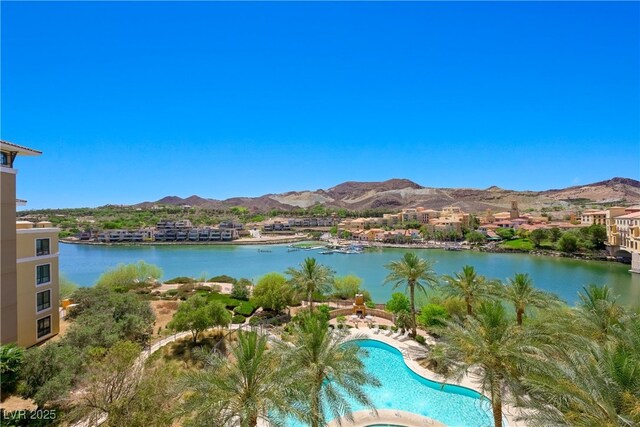29 Montelago Blvd Unit 520, Henderson, NV 89011 - water view featuring a mountain backdrop