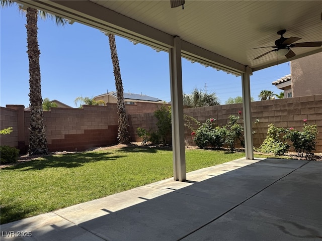 11029 Meadow Leaf Ave, Las Vegas, NV 89144 - view of patio with a ceiling fan