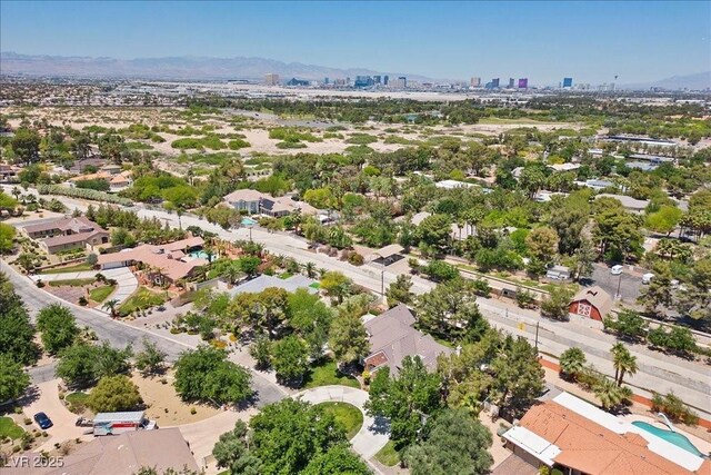 3102 La Mirada Ave, Las Vegas, NV 89120 - bird's eye view of a mountain backdrop