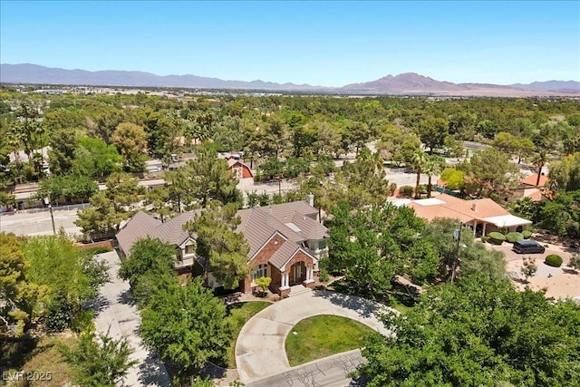 3102 La Mirada Ave, Las Vegas, NV 89120 - drone / aerial view of a mountainous background