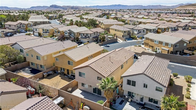 236 Dog Leg Dr, Las Vegas, NV 89148 - aerial perspective of suburban area featuring a mountain backdrop