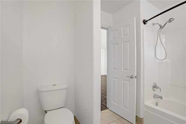 236 Dog Leg Dr, Las Vegas, NV 89148 - full bathroom with toilet, tile patterned floors, and shower / bath combination