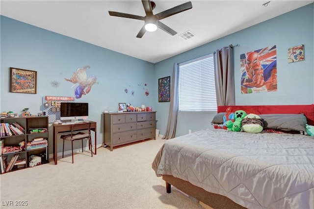 6334 Orions Belt Peak St, North Las Vegas, NV 89031 - carpeted bedroom with ceiling fan and baseboards