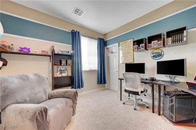 6334 Orions Belt Peak St, North Las Vegas, NV 89031 - office area with carpet flooring and baseboards
