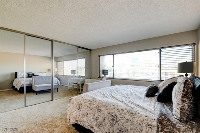 745 N Royal Crest Cir Unit 127, Las Vegas, NV 89169 - bedroom featuring a textured ceiling, carpet floors, and a closet