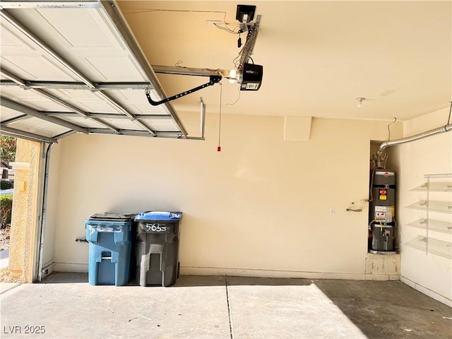 5653 Mount Athos St, North Las Vegas, NV 89031 - garage with water heater and a garage door opener