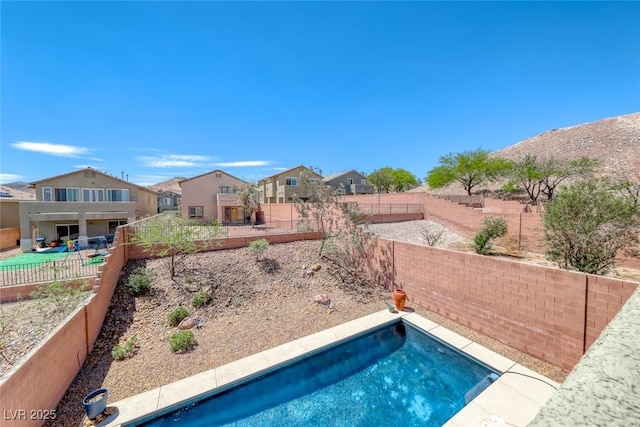 5079 Quiet Falls Ct, Las Vegas, NV 89141 - view of pool with a residential view and a fenced backyard