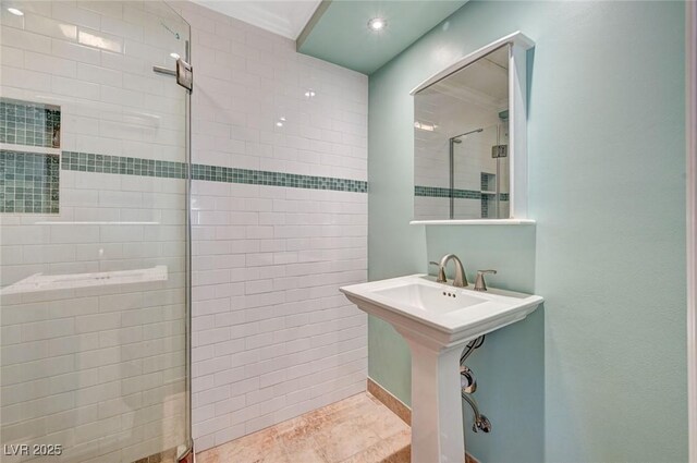 557 6th St, Boulder City, NV 89005 - full bathroom with tiled shower